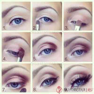 Как сделать лёгкий макияж глаз