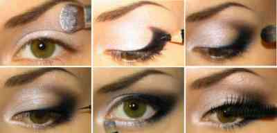 Как сделать черно белый макияж глаз видео
