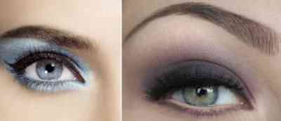 Дневной макияж фото для серо голубых глаз