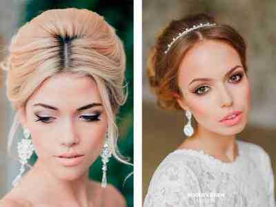 Свадебный макияж фото для невесты с голубыми глазами фото