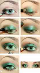 Повседневный макияж для зеленых глаз без теней