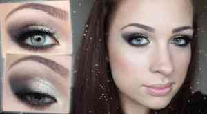 Как сделать макияж глаз с блестками