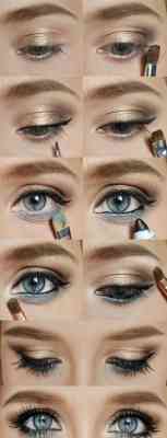 Как сделать макияж для голубых глаз смоки айс