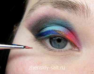 Красивый вечерний макияж для начинающих для голубых глаз