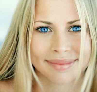 Макияж для блондинок с голубыми глазами повседневный