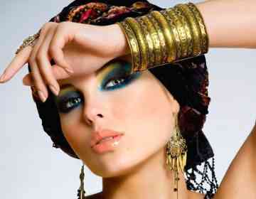 Арабский макияж глаз для зеленых глаз