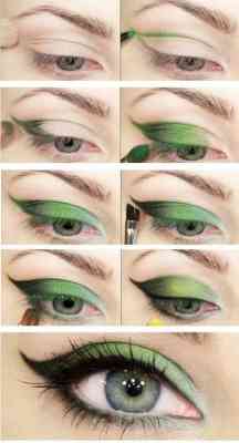 Макияж для серо зеленых небольших глаз
