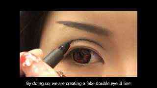 Вечерний макияж для азиатских глаз видео