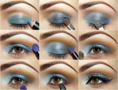 Схемы макияжа глаз для разной формы
