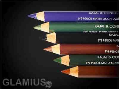 Макияж глаз карандашом черным