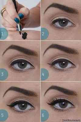 Как можно красить стрелки на глазах