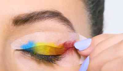 Как сделать трафарет для макияжа глаз
