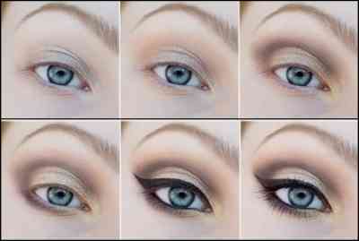 Как сделать дневной макияж для серо голубых глаз
