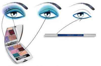 Красивый макияж для серо голубых глаз в домашних условиях с фото