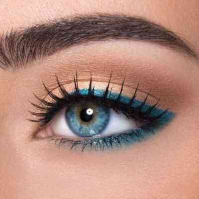 Макияж для голубых глаз и светлых волос фото