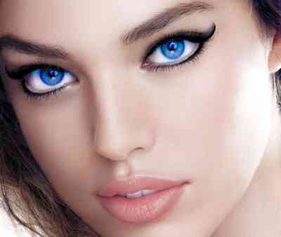 Молодящий макияж для голубых глаз