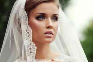 Свадебный макияж фото для невесты брюнетки с серо голубыми глазами