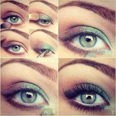 Естественный макияж для серо зеленых глаз