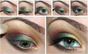 Правильный макияж для зеленых глаз пошагово с фото