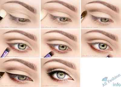 Варианты макияжа для зеленых глаз фото