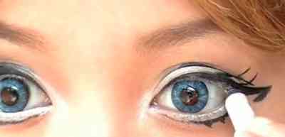 Как нарисовать анимэшные глаза макияж