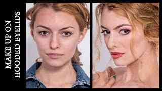 Вечерний макияж видео для нависшего века и увеличения глаз