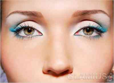 Как красиво красить глаза голубые
