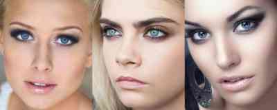 Как сделать лёгкий макияж для голубых глаз