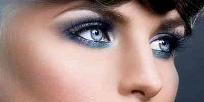 Легкий макияж для голубых глаз на свадьбу