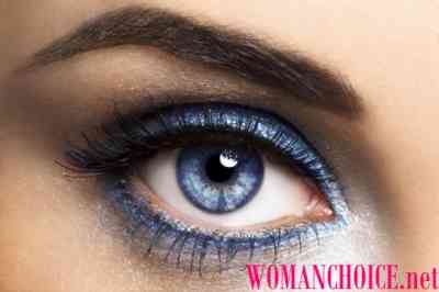 Макияж для голубых глаз с коричневыми тенями
