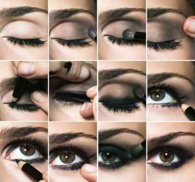 Как сделать вечерний макияж самой для карих глаз