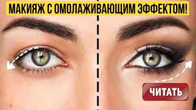 Макияж для карих узких глаз с нависшим веком пошаговое фото
