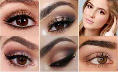 Примеры макияжа глаз для карих глаз