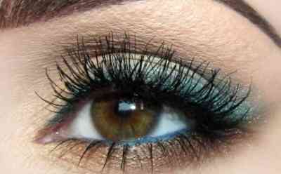 Синий макияж для карих глаз фото