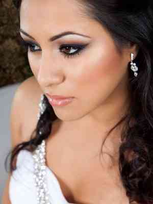 Свадебный макияж фото для невесты брюнетки с карими глазами