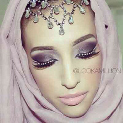 Арабский макияж для серых глаз пошагово