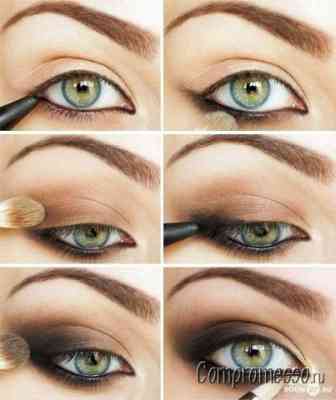Правильный макияж для серых глаз пошагово в картинках