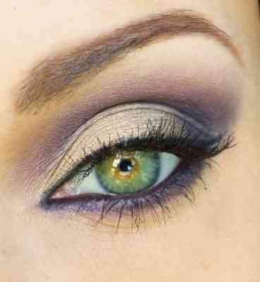 Красивый дневной макияж для серо зеленых глаз фото