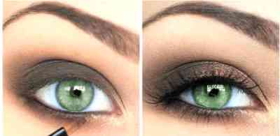 Макияж для зеленых глаз и темных волос пошаговая инструкция