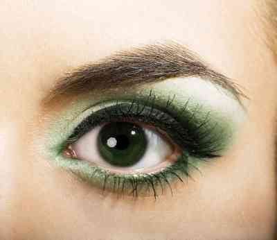 Зеленый макияж для зеленых глаз пошагово