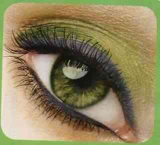 Зеленый макияж для зеленых глаз пошагово