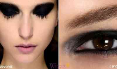 Красивый макияж глаз черным карандашом