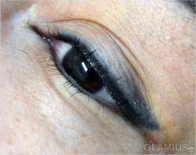 Пергаментный макияж глаз с растушевкой фото