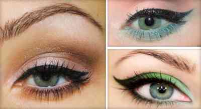 Как красить тремя цветами глаза