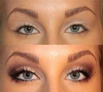 Как с помощью макияжа увеличить глаза с фото до и после