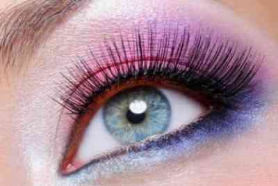 Макияж глаз в фиолетовых тонах