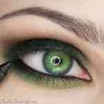 Макияж тёмный для зелёных глаз