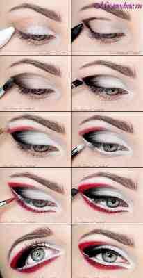 Вечерний макияж глаз пошаговое фото для зеленых глаз
